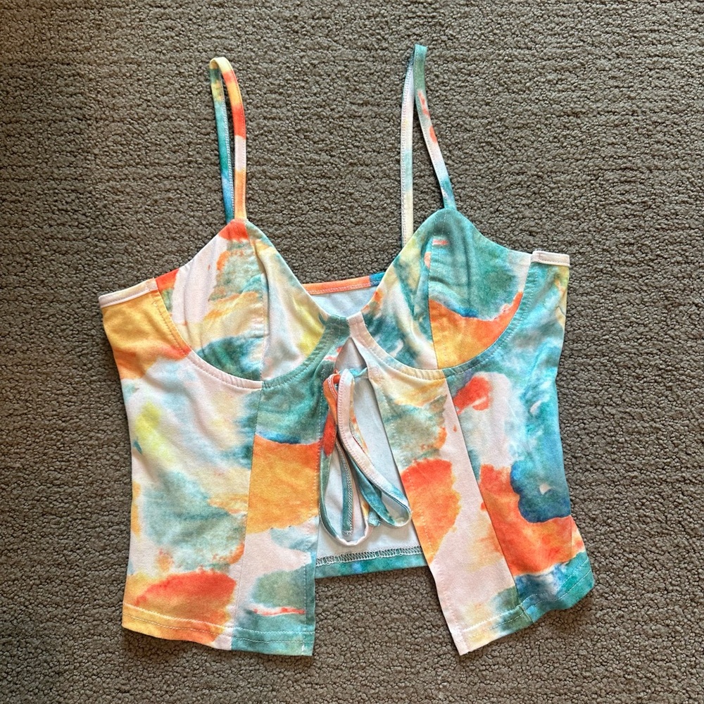 Tie Dye Open Front Tank